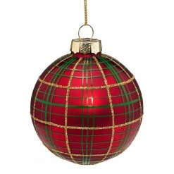 Butlers Kugel HANG ON Ornament - Klarglas - Rot