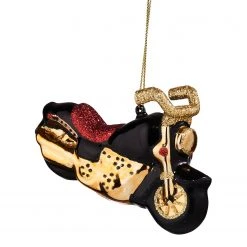 Butlers Baumhänger HANG ON Motorrad - Klarglas - Schwarz