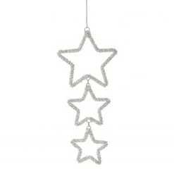Butlers Baumhänger HANG ON Stern - Eisen / Glas - Silber