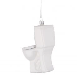 Butlers Baumhänger HANG ON Ornament Toilette - Klarglas - Weiß -Günstiges Deko Geschäft 1000365456 220728 040 DETAILS P000000001000365456