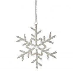 Butlers Baumhänger HANG ON Flocke - Eisen / Glas - Silber