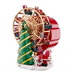 Butlers Spieluhr X-MAS Riesenrad - Aluminium / Polyester - Rot