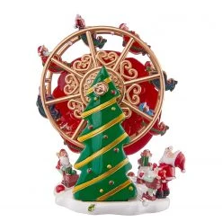 Butlers Spieluhr X-MAS Riesenrad - Aluminium / Polyester - Rot -Günstiges Deko Geschäft 1000365493 220728 050 DETAILS P000000001000365493