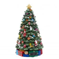 Butlers Spieluhr X-Mas XL Weihnachtsbaum - Aluminium / Polyester - Grün -Günstiges Deko Geschäft 1000365511 220728 050 DETAILS P000000001000365511