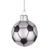 Butlers Baumhänger HANG ON Ornament Fußball - Klarglas - Schwarz / Weiß