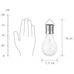 Butlers Solarglühbirne SUNLIGHT - Klarglas - Grün -Günstiges Deko Geschäft 1000365674 220728 500 SKETCH DETAILS P000000001000365674 sketch