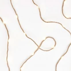 Butlers Lichterkette FARMHOUSE - Kupfer / Jute - Natur