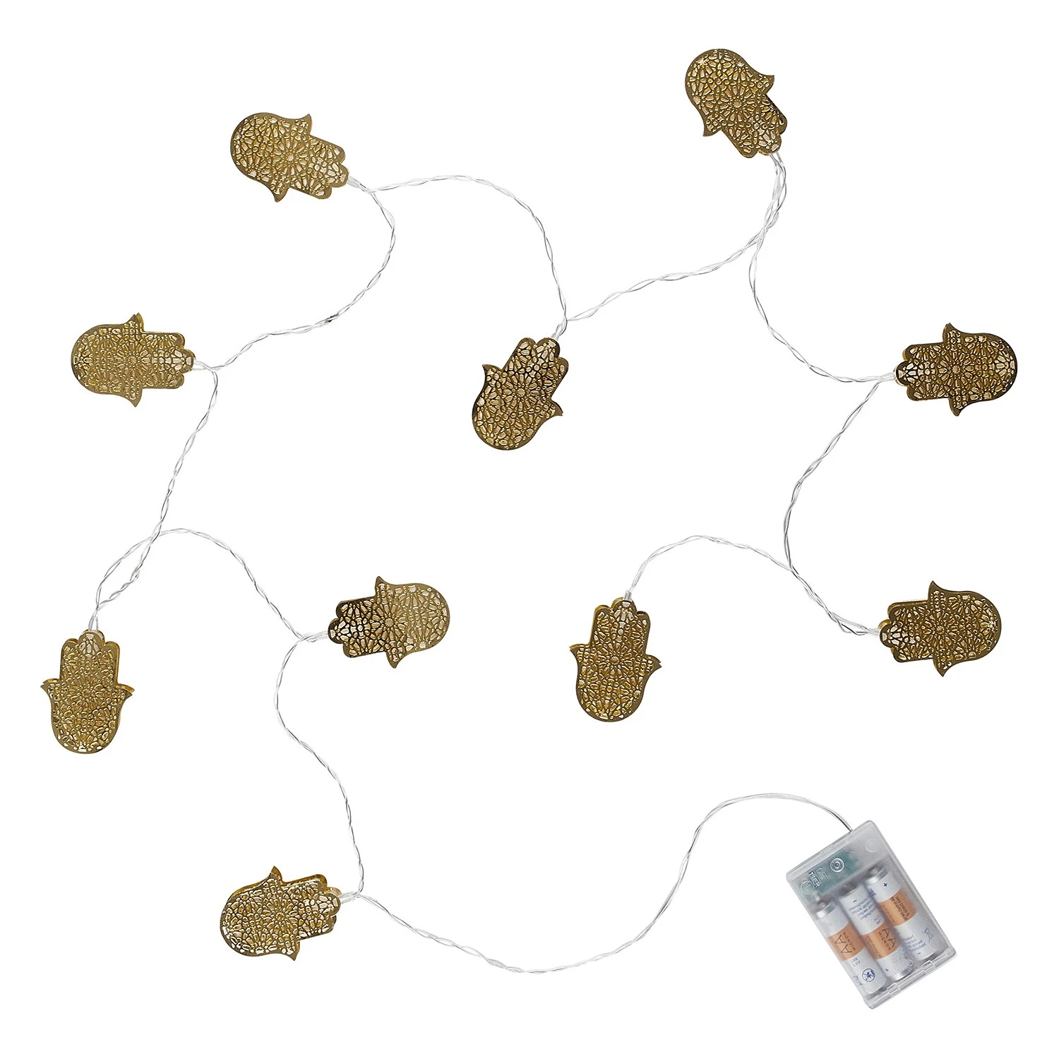 Butlers LED-Lichterkette FATIMA - Aluminium / PVC - Gold 5 Butlers LED-Lichterkette FATIMA - Aluminium / PVC - Gold – Bild 3