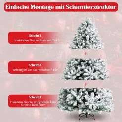 Costway 150cm Künstlicher Weihnachtsbaum -Günstiges Deko Geschäft 1048a1baa7684b1592449999a03f436c