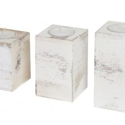 Teelichthalter HWC-C58 (3-Teilig) - Reinweiß -Günstiges Deko Geschäft 109cf913cf6d438f8e5ba8ca7e04bd4a