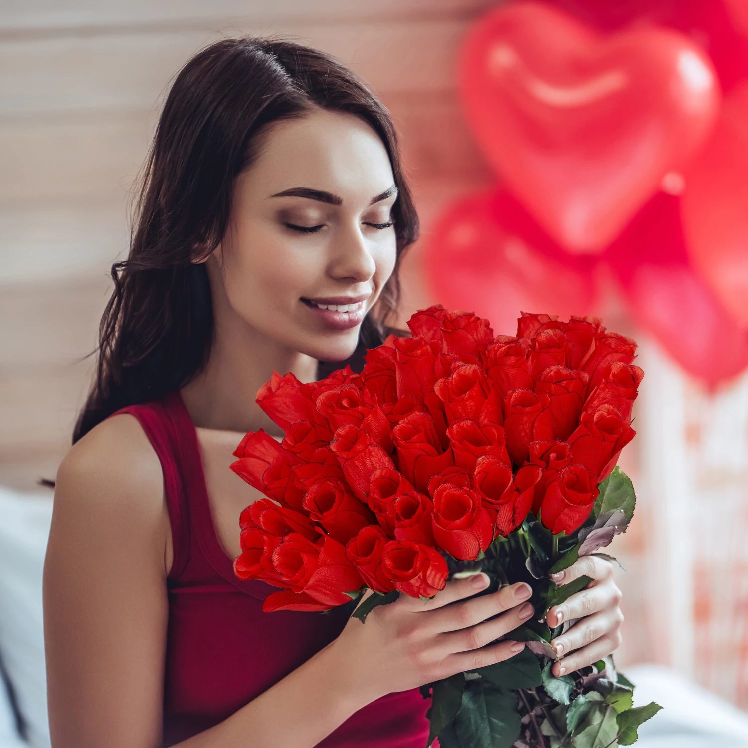 Relaxdays 96 x Kunstrosen 4 Relaxdays 96 x Kunstrosen – Bild 2