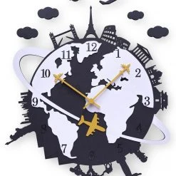 ONZENO Design Wanduhr THE WORLDLY.