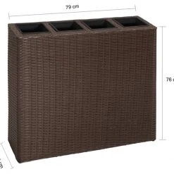 VidaXL Hochbeet - vidaXL Garten-Hochbeet mit 4 Töpfen Poly Rattan Braun 13 VidaXL Hochbeet - vidaXL Garten-Hochbeet mit 4 Töpfen Poly Rattan Braun -Günstiges Deko Geschäft 1227406fbbd74f2c878a06d06574f343.cropped 67 82 957 856.processed