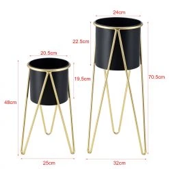 En.casa Pflanzständer Hedera - Schwarz 15 En.casa Pflanzständer Hedera - Schwarz -Günstiges Deko Geschäft 13b6c49b610a4150a650b40d9be072ed