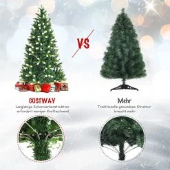 Costway 180cm Künstlicher Weihnachtsbaum 12 Costway 180cm Künstlicher Weihnachtsbaum -Günstiges Deko Geschäft 15395258768542228ee5b919d8c14141
