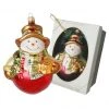 Krebs Glas Lauscha 13cm Schneemann mit Schal und Geschenken -Günstiges Deko Geschäft 153a10316f31472fa99fd28deeff8db9