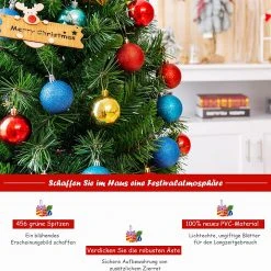 Costway 150cm Künstlicher Weihnachtsbaum -Günstiges Deko Geschäft 16b2c15669d145c4b64bc22026b83805