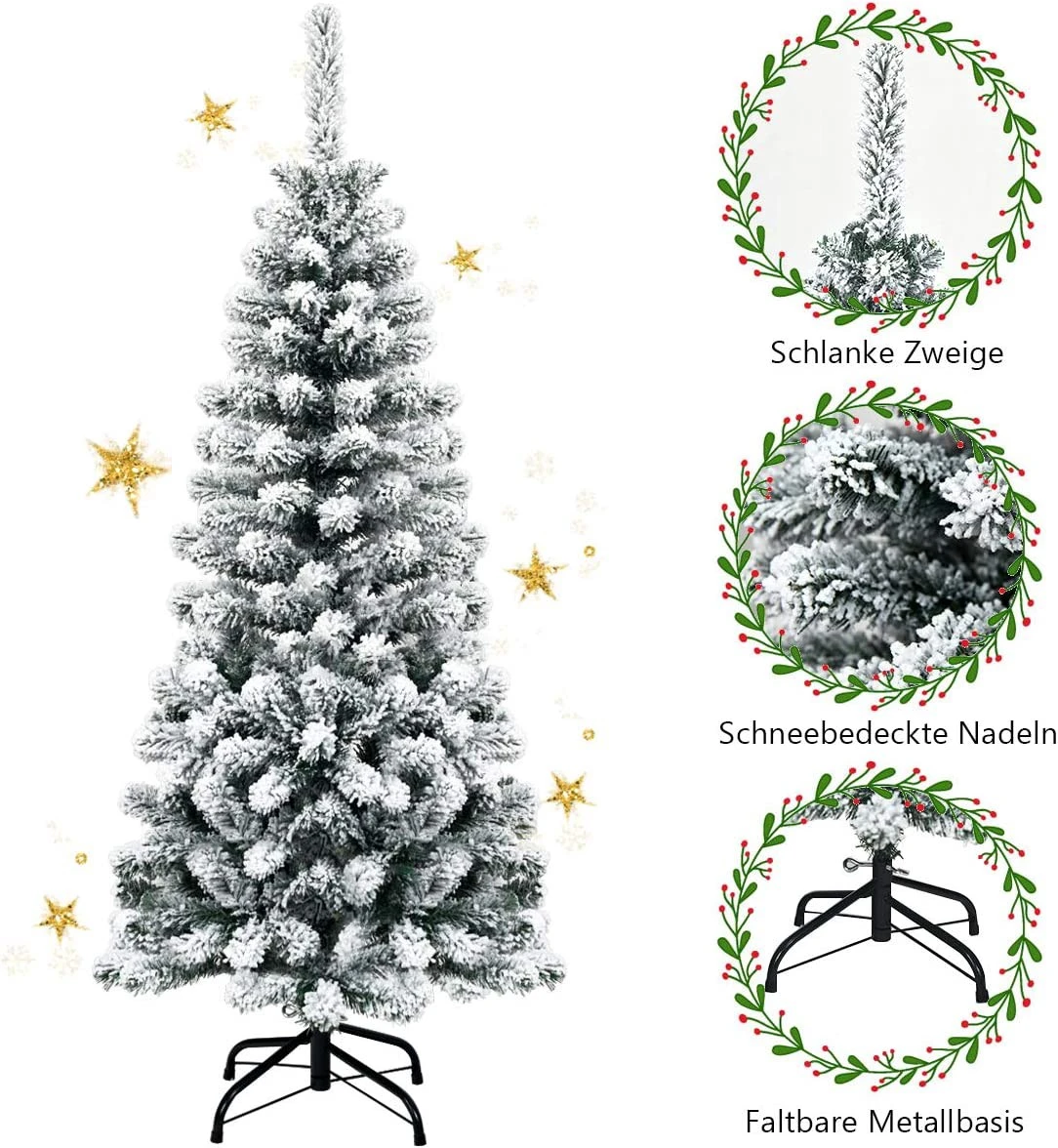 Costway 135cm Künstlicher Weihnachtsbaum 7 Costway 135cm Künstlicher Weihnachtsbaum – Bild 5