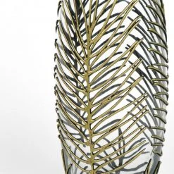 7ART Handbemalte Glasvase - Tischvase aus Glas 25 cm