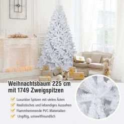 Costway 225cm Künstlicher Weihnachtsbaum -Günstiges Deko Geschäft 1cb02f7522634eab90958792edd4a62d