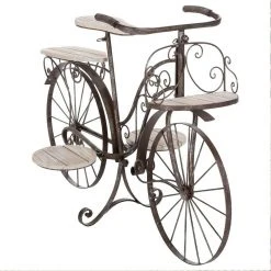 Atmosphera Créateur d'intérieur Blumenständer aus Metall FAHRRAD, 59 cm