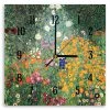 LegendArte Wanduhr Der Blumengarten, Gustav Klimt -Günstiges Deko Geschäft 1de9a0103c4a4d1faf04c6a517176949