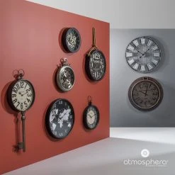 Atmosphera Créateur d'intérieur Wanduhr mit Seil, Hängeuhr LONDON -Günstiges Deko Geschäft 1e03d9e65c1a4699aa1a13dc70eec12a