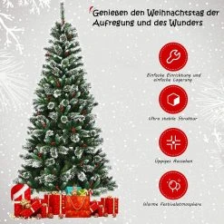 Costway 210cm Künstlicher Weihnachtsbaum -Günstiges Deko Geschäft 1e461d2d028c4b7a8cfe9b87c5f76c65