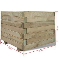 VidaXL Hochbeet Holz - vidaXL Hochbeet 50x50x40 cm Holz Quadratisch -Günstiges Deko Geschäft 1e80733f40c04d55b3cde25350c3d4f8