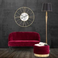 Dmora Wanduhr aus Metall und Glas mit -Günstiges Deko Geschäft 1f64fa20d6f44197a45c6c22dd1c8c7c