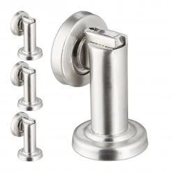 Relaxdays 4 x Türfeststeller Magnet Edelstahl