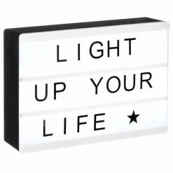 Atmosphera Créateur d'intérieur Dekorative Lampe mit Beschriftung