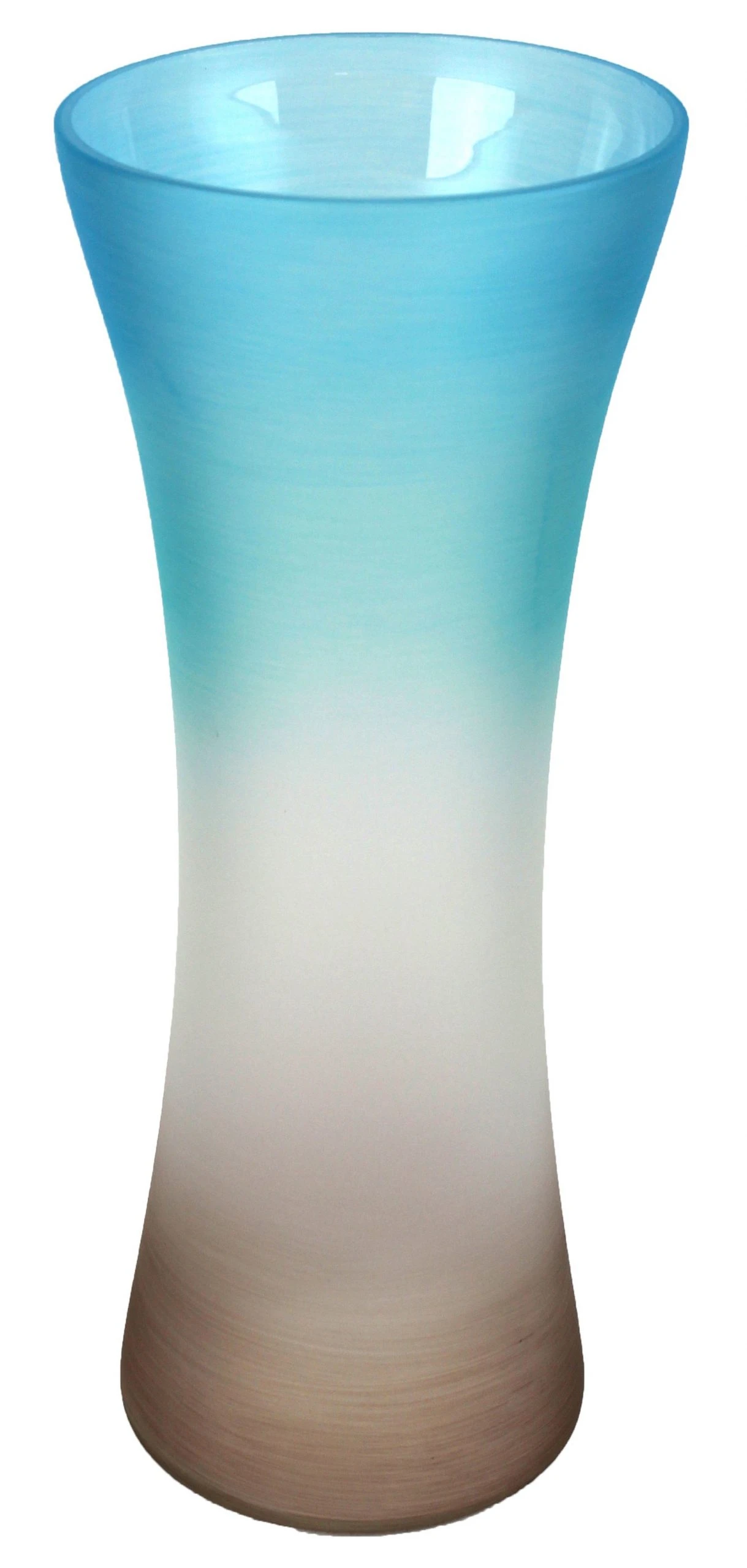 7ART Handbemalte Glasvase - Tischvase aus Glas 36 cm 3 7ART Handbemalte Glasvase - Tischvase aus Glas 36 cm