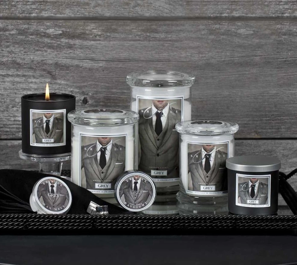 Kringle Candle Große Classic Candle Grey 4 Kringle Candle Große Classic Candle Grey – Bild 2