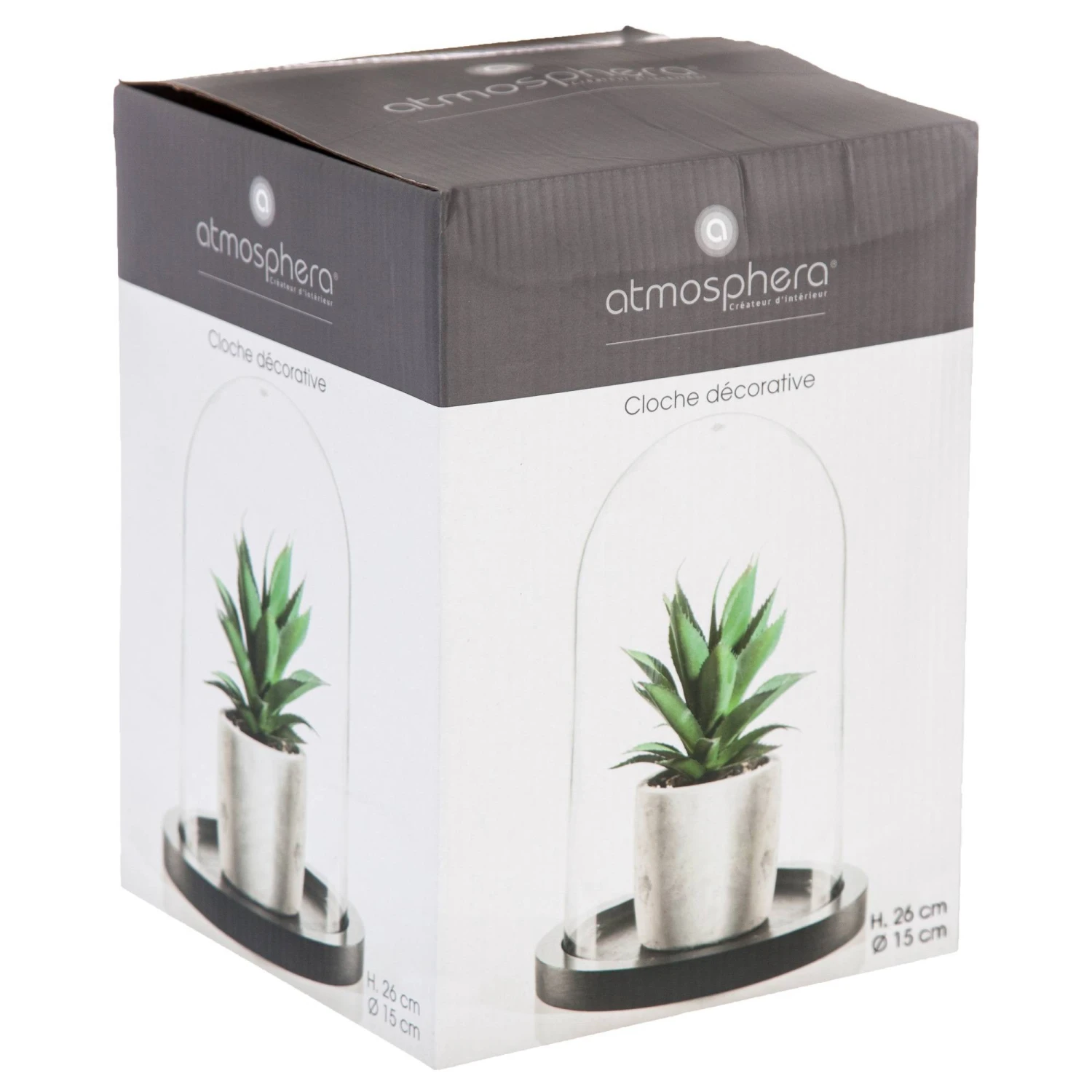 Atmosphera Créateur d'intérieur Glaskuppel, Ø 18 cm, schwarze Basis 4 Atmosphera Créateur d'intérieur Glaskuppel, Ø 18 cm, schwarze Basis – Bild 2