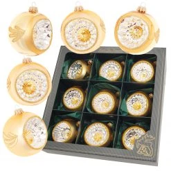 Krebs Glas Lauscha Gold 8cm Glasreflexsortiment