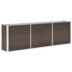 VidaXL Garten-Hochbeet Braun Verzinkter Stahl - vidaXL Garten-Hochbeet Verzinkter Stahl 240×40×77 cm Braun