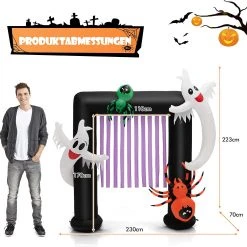 Costway Aufblasbarer Halloween-Torbogen -Günstiges Deko Geschäft 2603957a58e24579811aae51ceb8b091