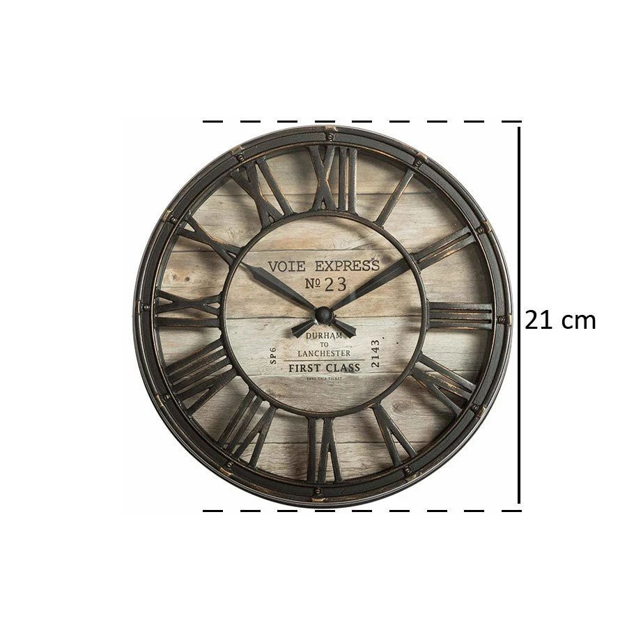 Atmosphera Créateur d'intérieur Wanduhr VOIE EXPRESS, Ø 21 cm 6 Atmosphera Créateur d'intérieur Wanduhr VOIE EXPRESS, Ø 21 cm – Bild 4