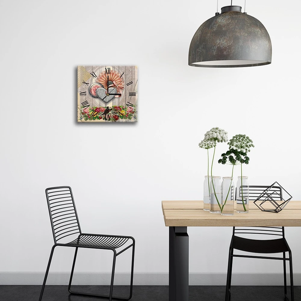 LegendArte Wanduhr - Zwei Turteltäubchen 4 LegendArte Wanduhr - Zwei Turteltäubchen – Bild 2