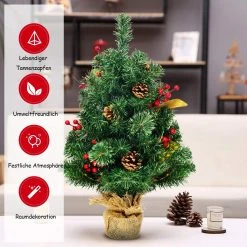 Costway 60cm Künstlicher Weihnachtsbaum -Günstiges Deko Geschäft 297acaf156dc4e29ae853ca648bc4f31