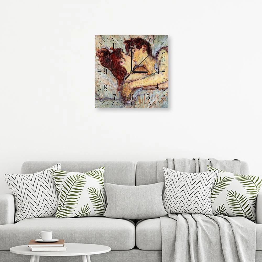 LegendArte Wanduhr - Im Bett (Der Kuss) 5 LegendArte Wanduhr - Im Bett (Der Kuss) – Bild 3