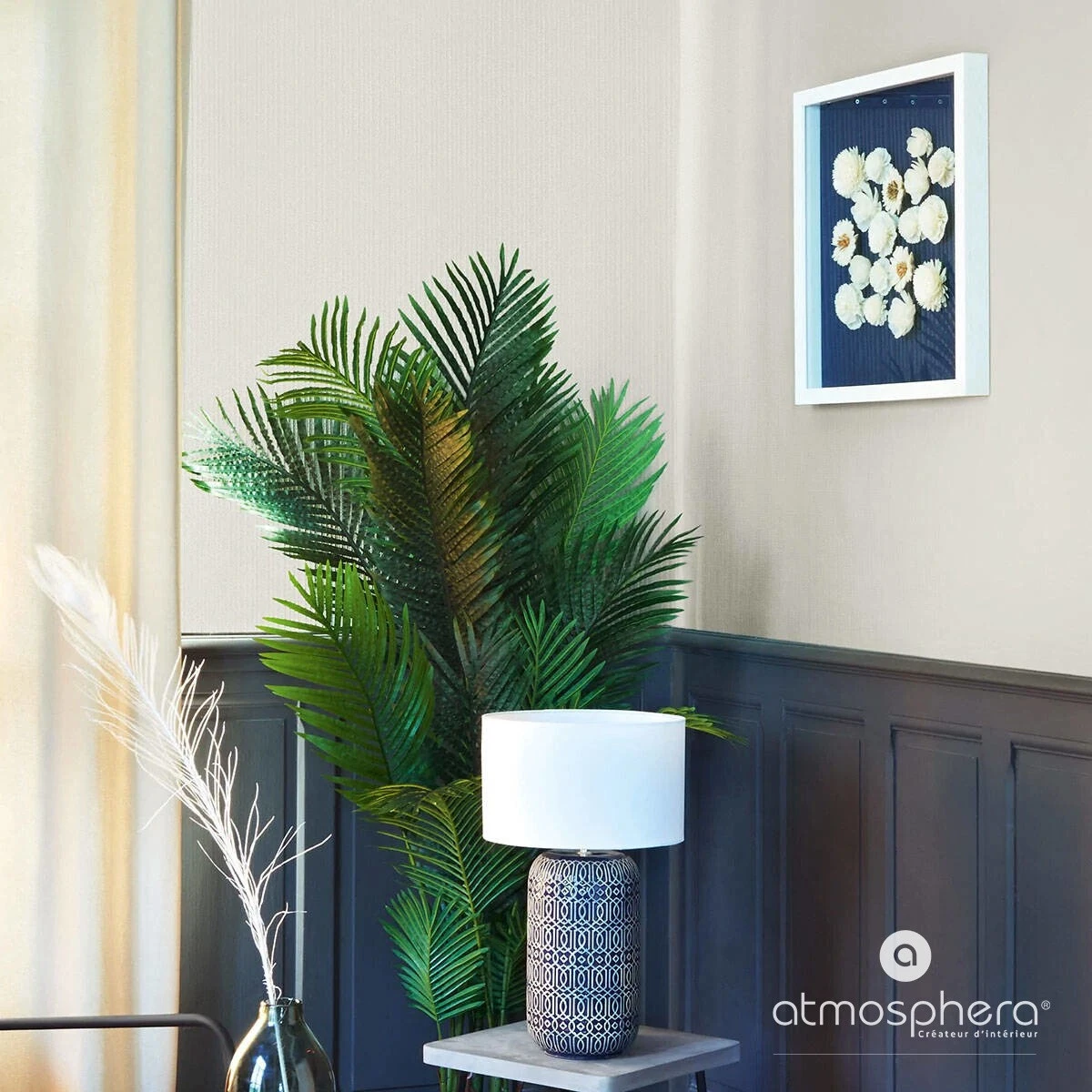 Atmosphera Créateur d'intérieur Wanddekoration 3D, 55 x 55 cm, Blumen 4 Atmosphera Créateur d'intérieur Wanddekoration 3D, 55 x 55 cm, Blumen – Bild 2