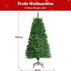Costway 150cm Künstlicher Weihnachtsbaum -Günstiges Deko Geschäft 2bccf47be56a40378ba9d0906fbacf2b