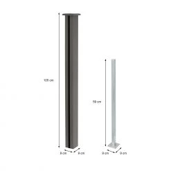 ML-Design WPC Gartenzaun Grau 97.5x105-175x1.9cm -Günstiges Deko Geschäft 2e7f7ab875f84d32baf8f5016529631e