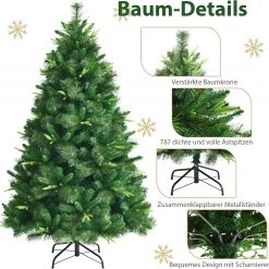 Costway 180cm Künstlicher Weihnachtsbaum 10 Costway 180cm Künstlicher Weihnachtsbaum -Günstiges Deko Geschäft 2f45df6bcd43445082ac043d0c3f955d