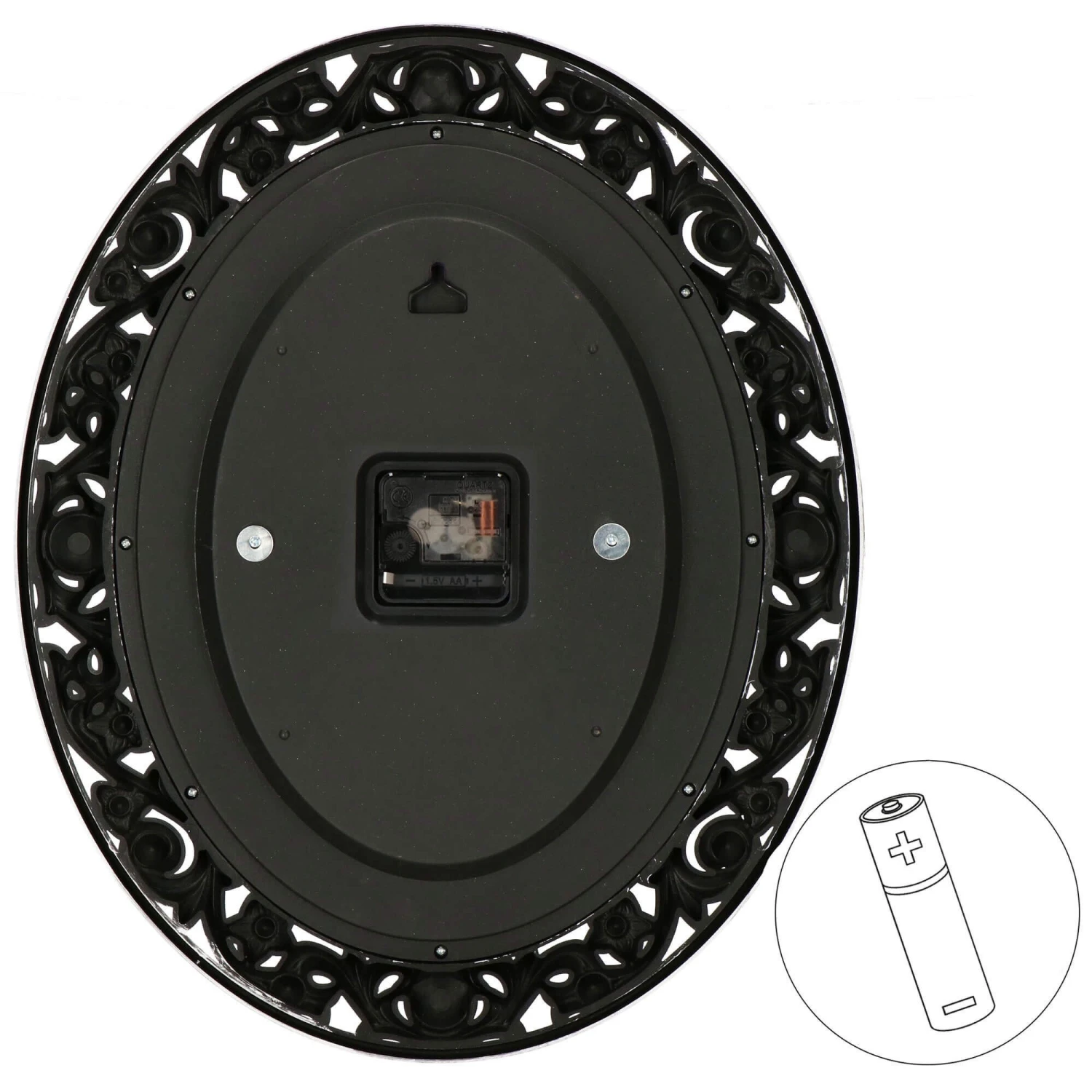 Springos Batteriebetriebene Wanduhr 38x46cm 6 Springos Batteriebetriebene Wanduhr 38x46cm – Bild 4