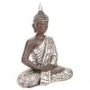 Atmosphera Créateur d'intérieur Buddha-Figur mit silbernem Gewand, H. 29
