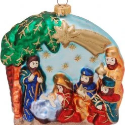 Krebs Glas Lauscha 10cm WeihnachtsKrippe aus Glas