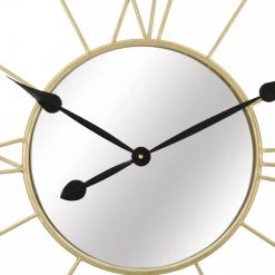 Dmora Wanduhr aus Metall und Glas mit -Günstiges Deko Geschäft 2ff422a852674afdacdf0c503b5cb15f